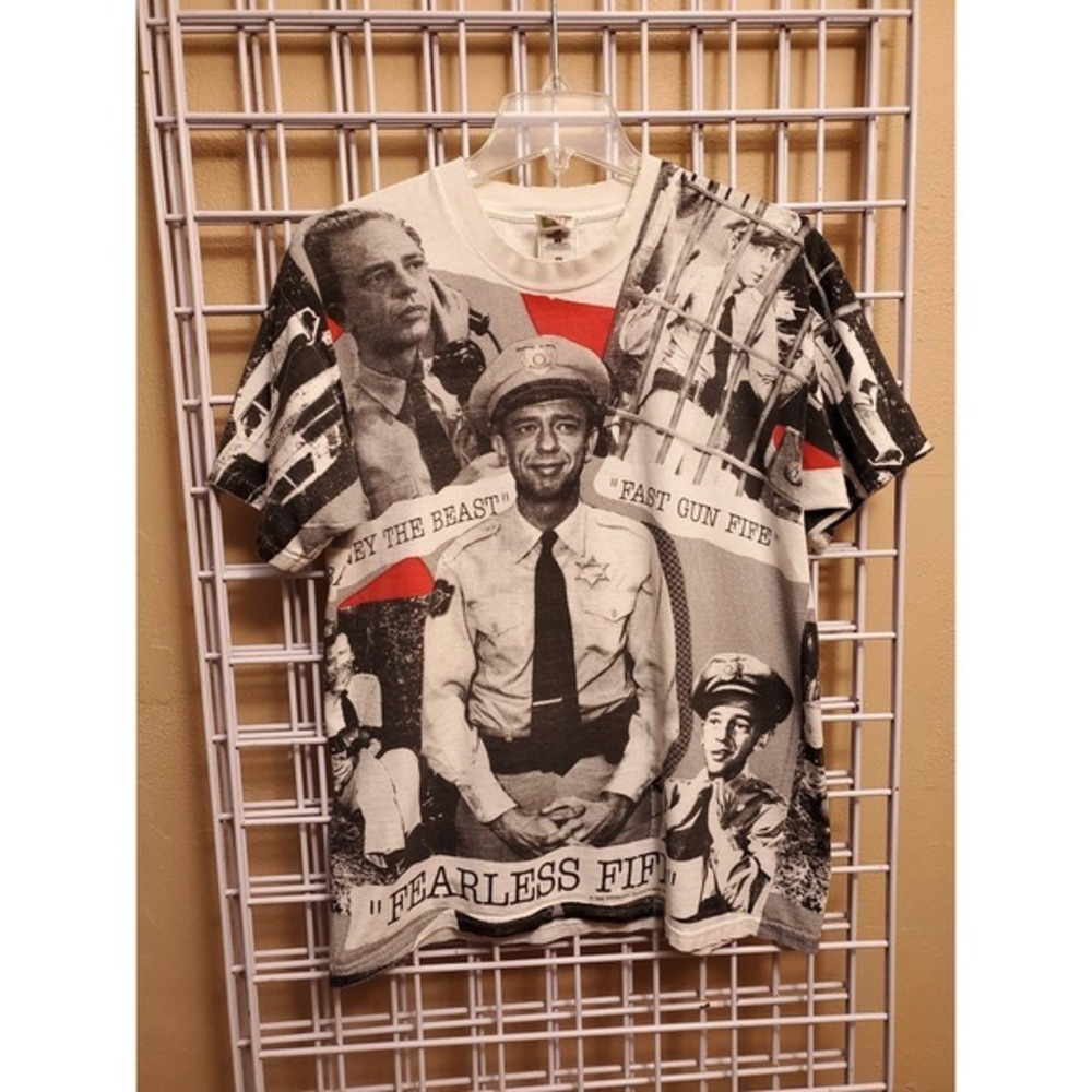 Vintage 90s Barney Fife All Over Print